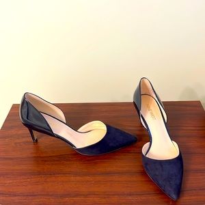 Nine West patent leather and suede